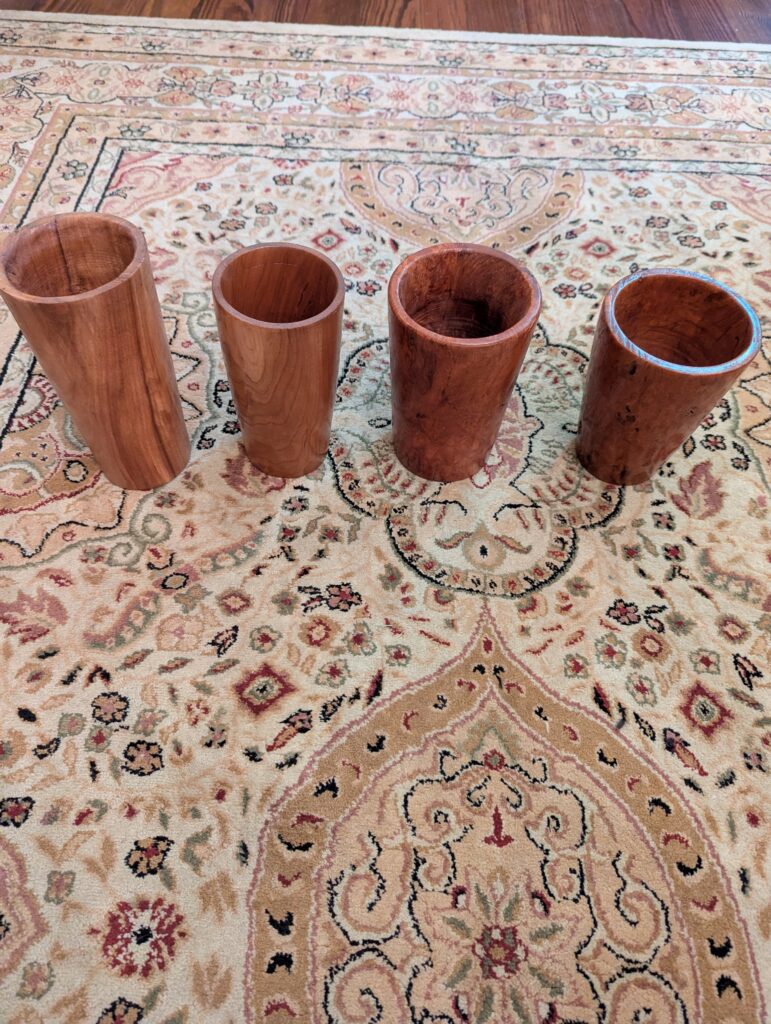 Cherry decorative tumblers set of 4