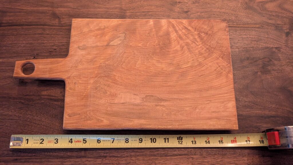 Spalted Black Birch vegetable cutting board
