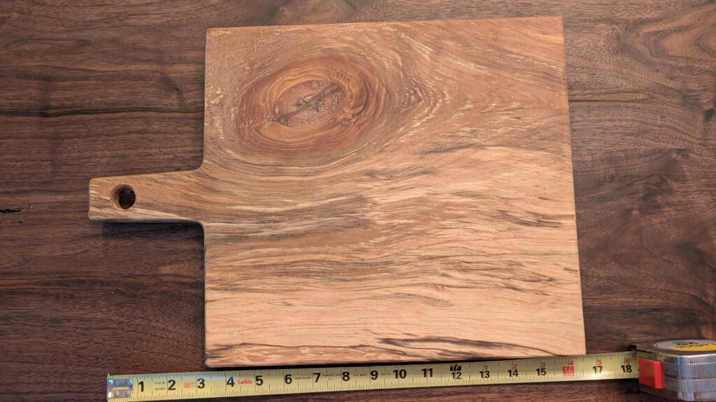 Black Birch Spalted vegetable cutting board