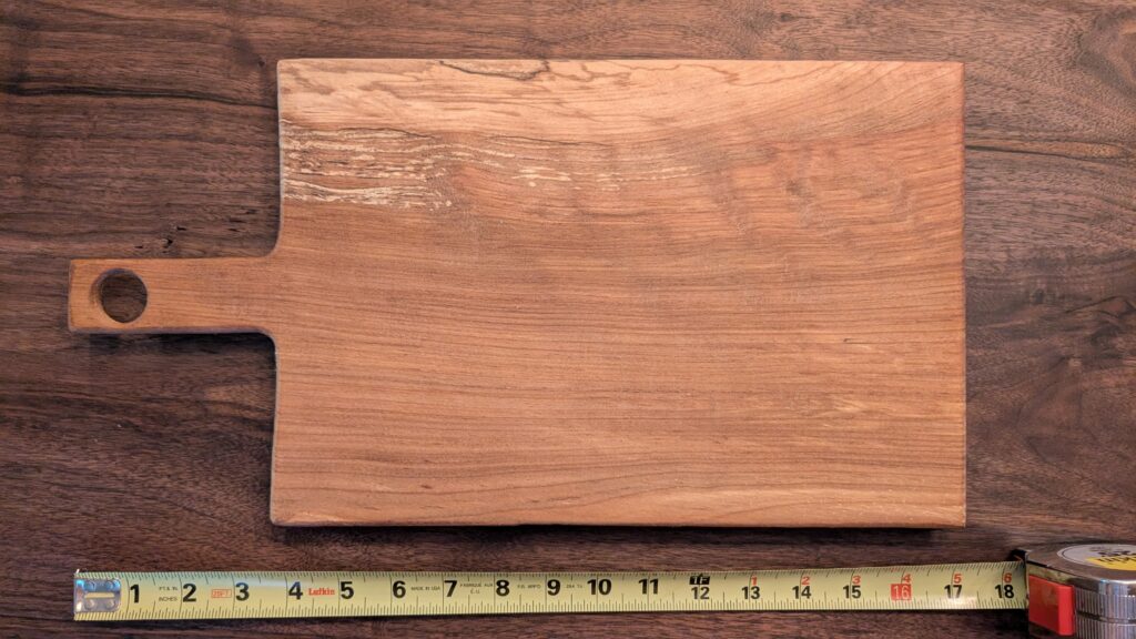Spalted Black Birch vegetable cutting board